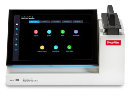 Микроспектрофотометр и флуорометр для анализа ДНК, РНК и белков Thermo Scientific NanoDrop UltraC FL